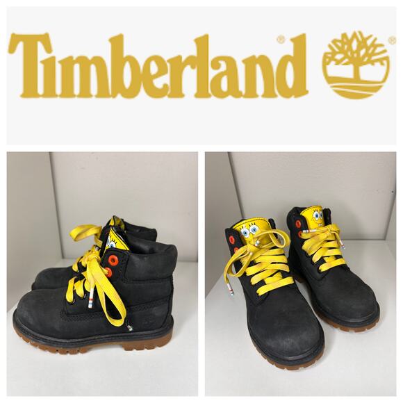 Timberland x Spongebob Square Pants Limited Edition Boot Toddlers 11 - Picture 1 of 9